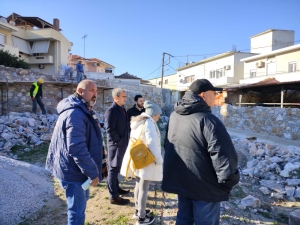 Αυτοψία Παναγιώτη Χριστόφα στο έργο κατασκευής πάρκου εκδηλώσεων στην Επάνω Σκάλα