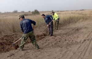 Από τις χειρωνακτικές εργασίες στην προστατευόμενη περιοχή 