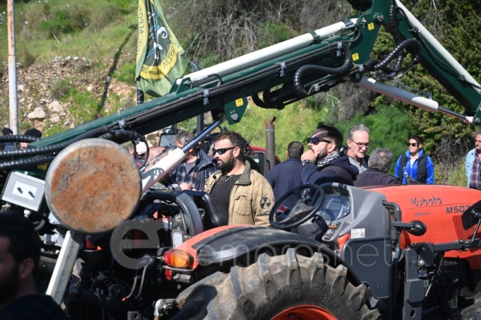 Από προηγούμενη κινητοποίηση στον κόμβο της Λάρσου 