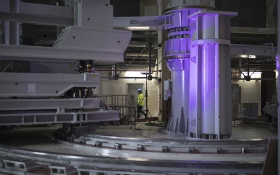 Ο Διεθνής Θερμοπυρηνικός Πειραματικός Αντιδραστήρας (ITER) στη νότια Γαλλία (AP Photo/Daniel Cole)