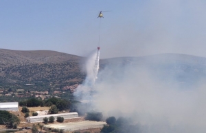 Κόλαση φωτιάς στα Καμπόχωρα Χίου [Vid]