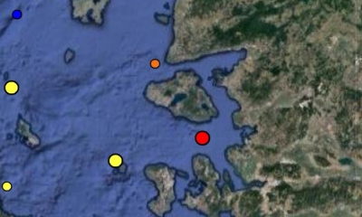 Σεισμική δόνηση 3,9R στη νότια Λέσβο