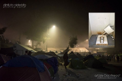 Αντίσκηνα παντού, φωτισμός ελάχιστος και τουαλέτες άχρηστες στο Κέντρο της Μόριας/ Δ. Σιδερίδης για το artlife