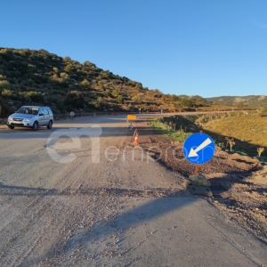 Από τις εργασίες στο ύψος του Αγίου Ιγνατίου