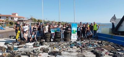 Υποβρύχιος καθαρισμός στην Σκάλα Καλλονής