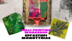 Gelli printing workshop